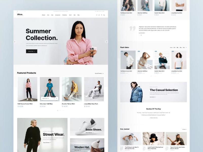 ultras-casual-wear-ecommerce-figma-template-cover